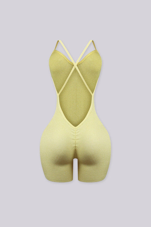 Maude Ribbed Knit Romper