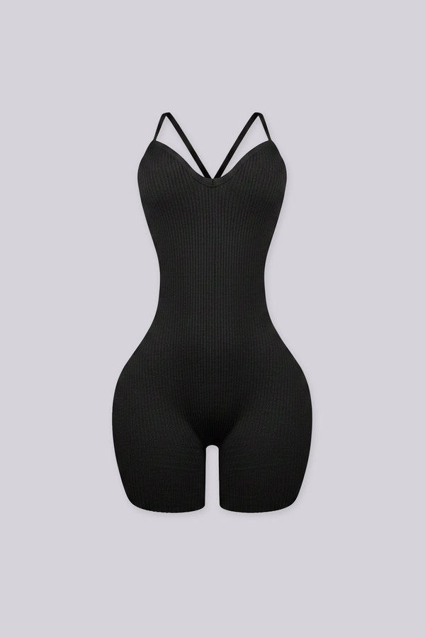 Maude Ribbed Knit Romper