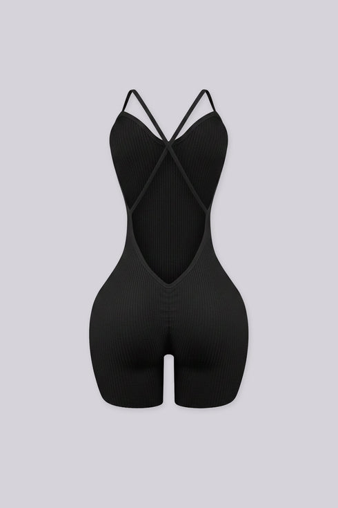 Maude Ribbed Knit Romper