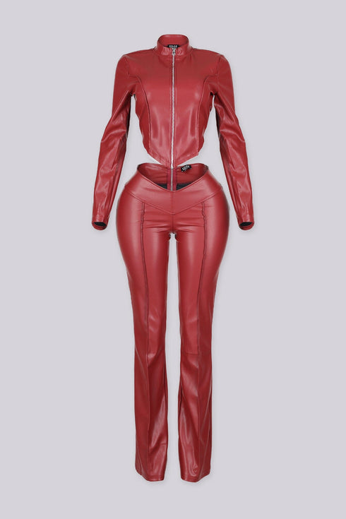 MC Iconic PU Jacket & Pants SET