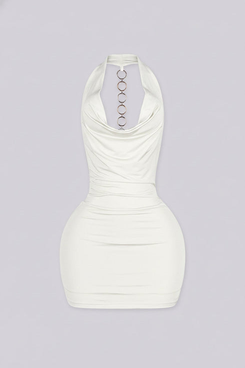 Soleil O-Ring Drape Mini Dress