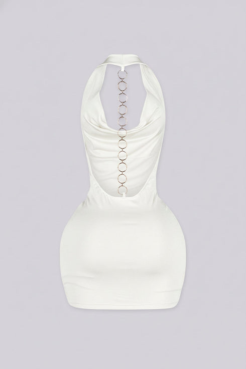 Soleil O-Ring Drape Mini Dress