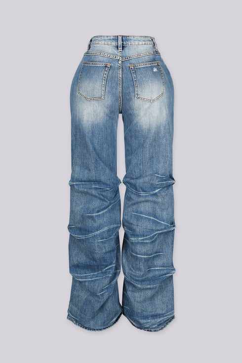 Xena Crunch Stacked Denim Jeans