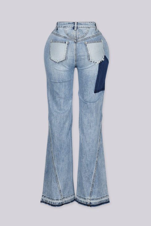 All I Do Frayed Seam Jeans
