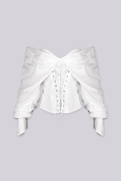 Dawn Corset Off-Shoulder Blouse