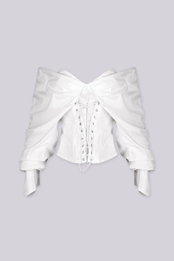 Dawn Corset Off-Shoulder Blouse