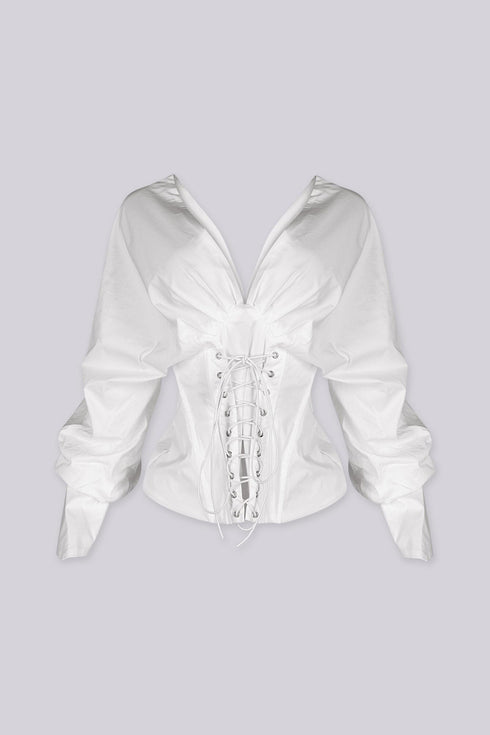 Dawn Corset Off-Shoulder Blouse