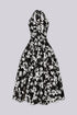 Sersei Lace Up Floral Midi Dress