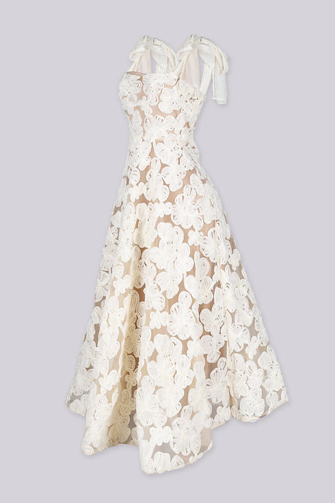 Elysia Floral Sheer Midi Dress