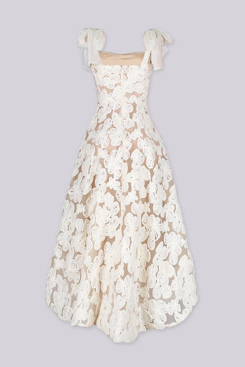 Elysia Floral Sheer Midi Dress