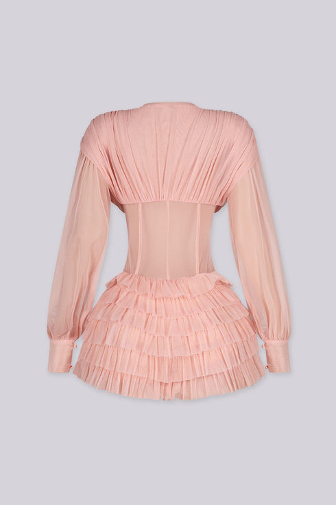 Valeria Corset Tulle Mini Dress