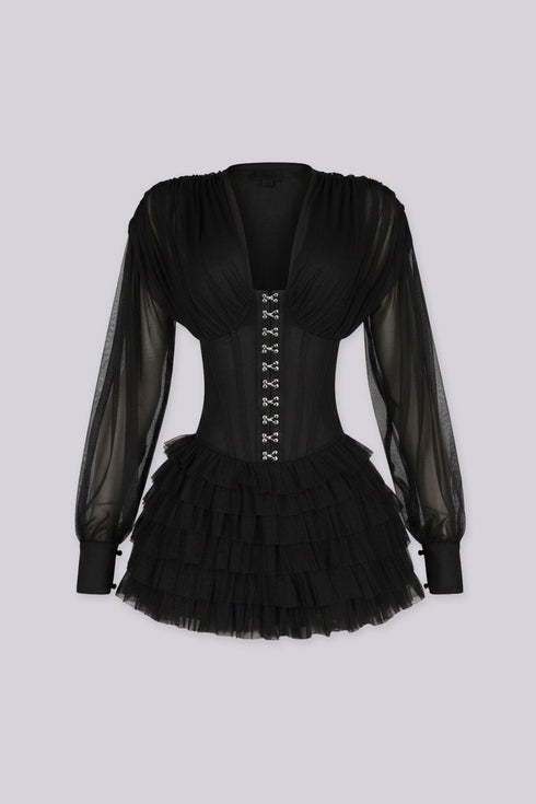 Valeria Corset Tulle Mini Dress