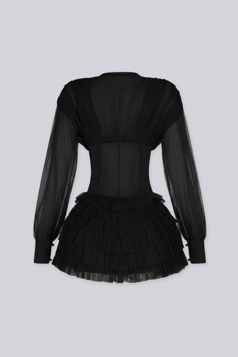 Valeria Corset Tulle Mini Dress