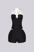 Effie Halter Corset Top & Micro Shorts SET