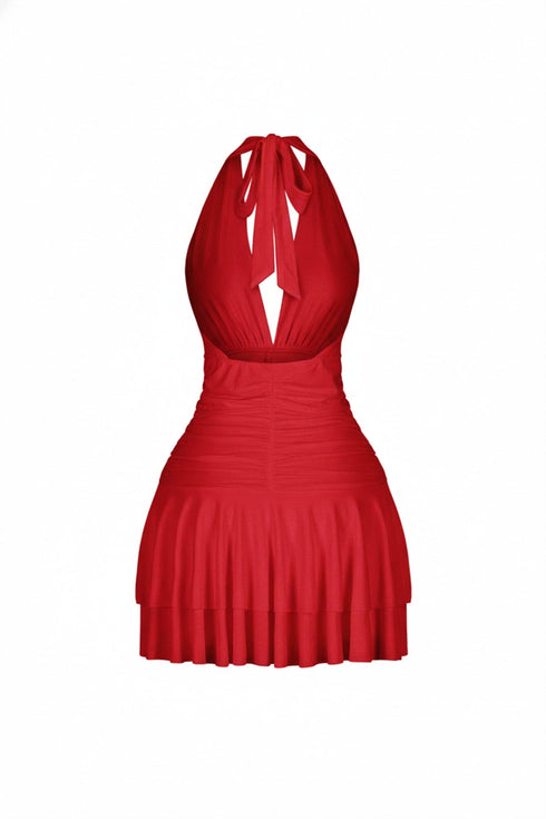 Spinning Sky Flared Mini Dress