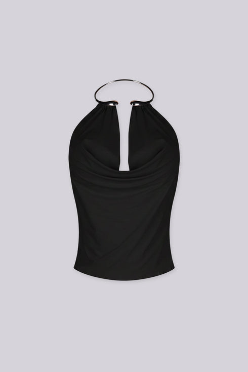 Etta Ring Halter Crop Top