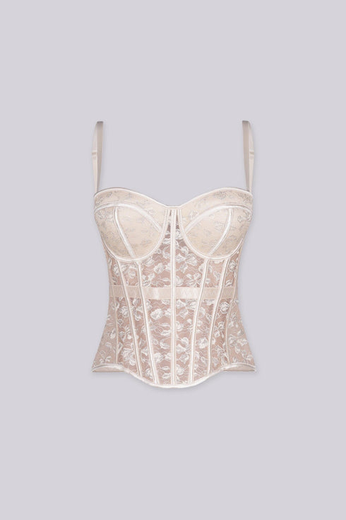 Odette Sheer Bustier Corset Top