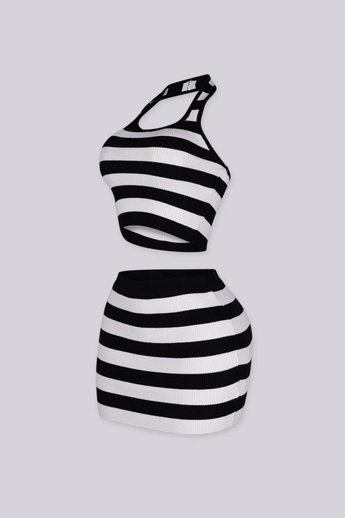 Bold Rhythm Knit Top & Skirt SET