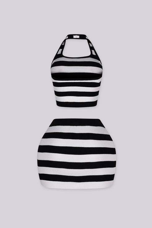 Bold Rhythm Knit Top & Skirt SET