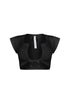 Karina Ribbed Tie Crop Top