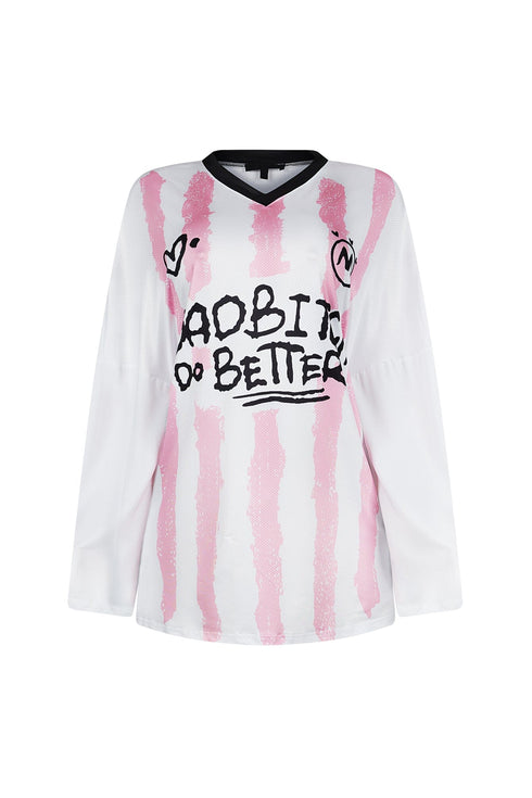 Zoey Long Sleeve Oversized Jersey Top