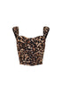 Catelyn Mesh Leopard Corset Bustier Top