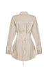 Euphie Lace Up Poplin Shirts Mini Dress