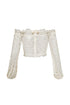 Yollie Off Shoulder Lace Crop Top