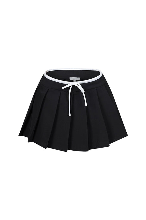 Zeeta Waist Color Block Mini Skirt
