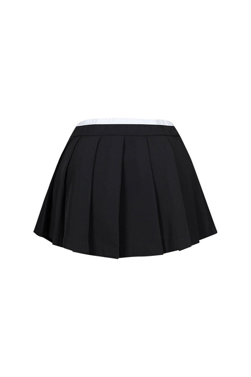 Zeeta Waist Color Block Mini Skirt