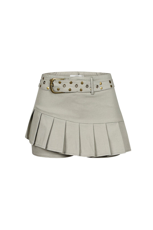 Xandy Belted Micro Mini Skirt