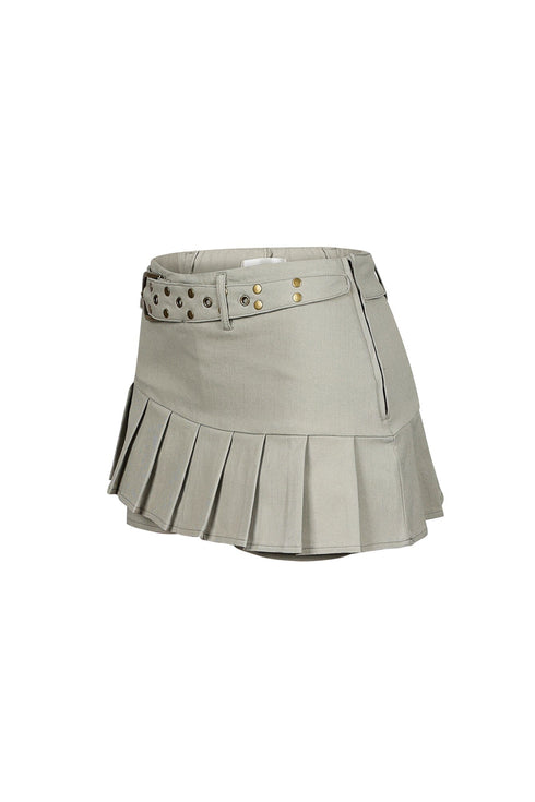 Xandy Belted Micro Mini Skirt