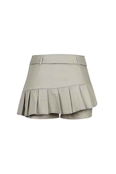Xandy Belted Micro Mini Skirt
