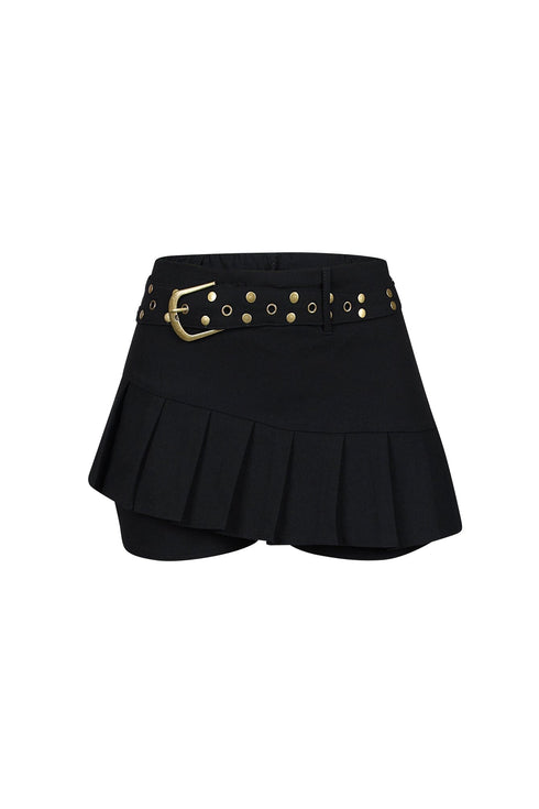 Xandy Belted Micro Mini Skirt