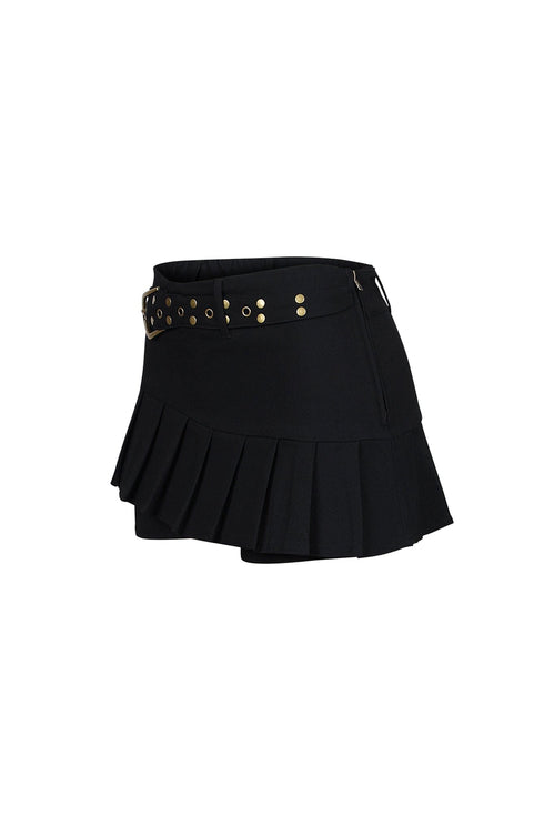 Xandy Belted Micro Mini Skirt