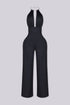 Zarael Silver Ring Neck Jumpsuit
