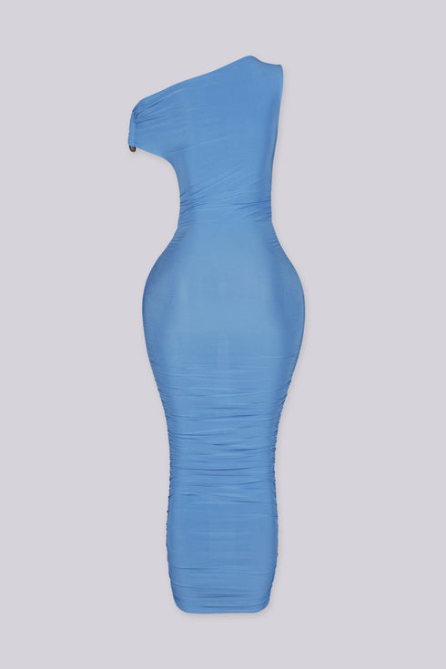 Orbit Ring Draped Midi Dress