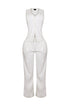 Teresita Button Up Vest Top & Pants SET