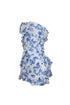 Teresita Print Floral Tube Ruffle Mini Dress