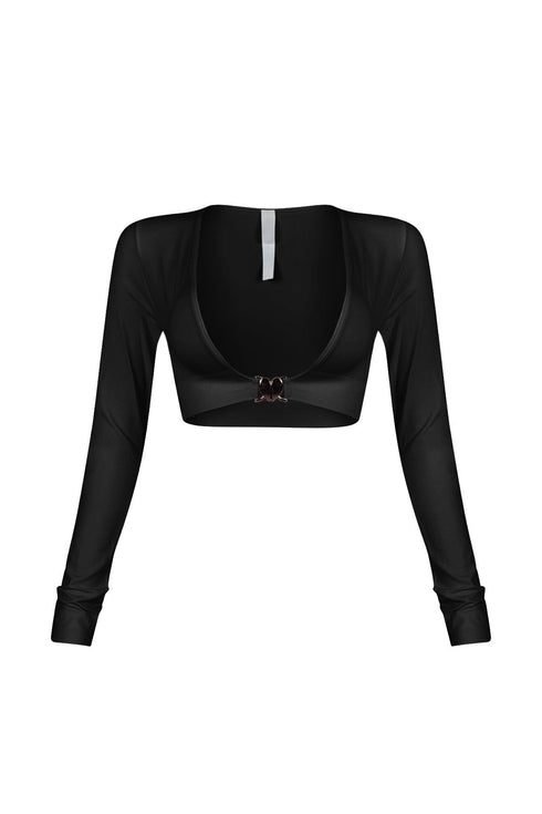 Jayce Contour Clasp Long Sleeve Top
