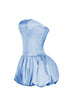Bre Tube Satin Balloon Mini Dress