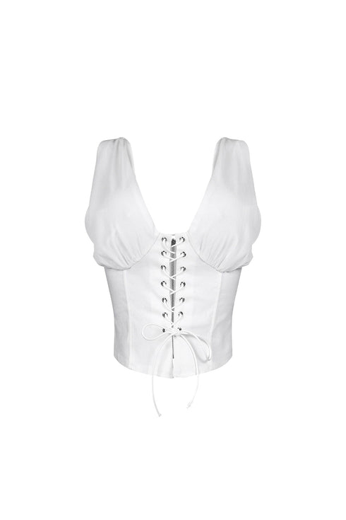 Hiroko Timeless Lace Up Vest