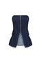 Meems Dusk Denim Zip up Tube Top