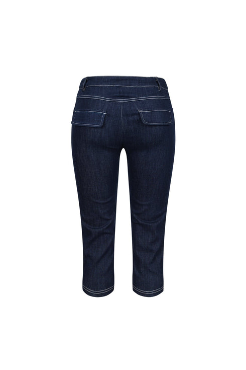Meems Dusk Denim Capri Pants