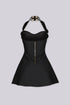 Lumiere Noir Halter Mini Dress