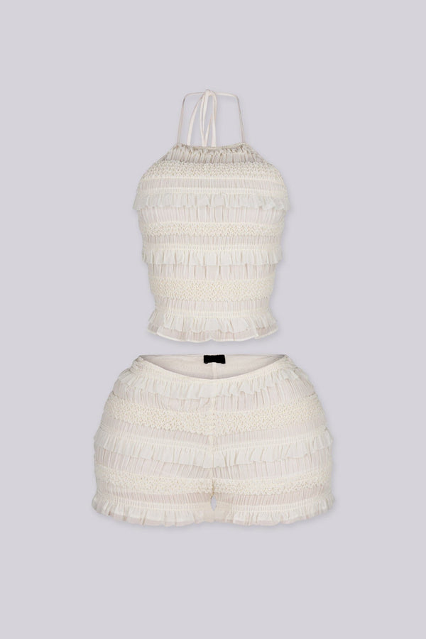 Cloud Kiss Halter Top & Shorts SET