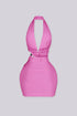 Seafoam Halo Cutout Mini Dress