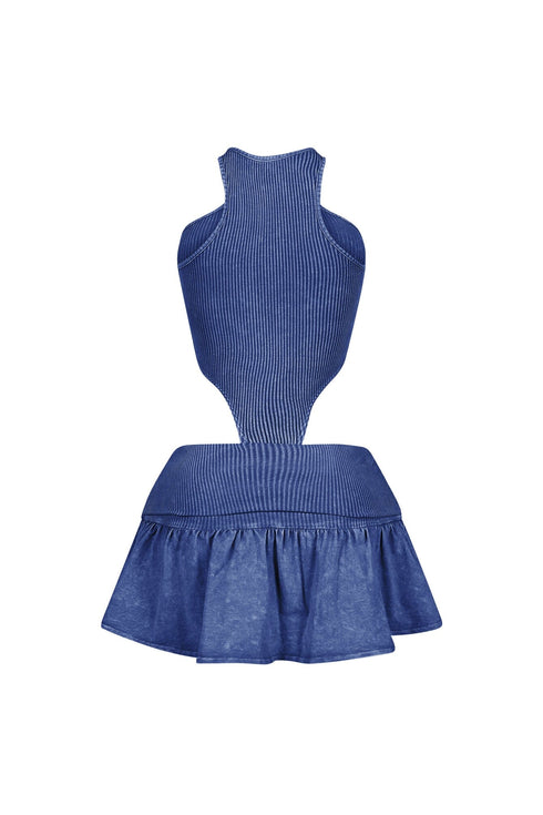 Isabelle Mineral Washed Bodysuit & Skirt SET