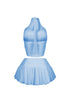 Bunny Mesh Halter Top & Skirt SET