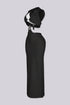 Xanthe Hooded Cutout Midi Dress